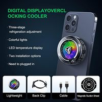 Refroidisseur de téléphone portable, dissipateur thermique, ventilateur de refroidissement pour jeux, étui de refroidissement magnétique pour iPhone/iPad, LED RGB, léger, ajustement universel