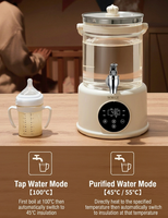Marmite Électrique Santé en Verre 4L, 1000W, Écran Numérique HD, Contrôle Multi-Températures, Arrêt Automatique, Classe Énergétique