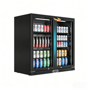 Enfriador de Bebidas Comercial de Doble Puerta para Mostrador, Refrigerador de Cerveza de Una Sola Temperatura con Ventilador de Refrigeración Trasero y Pantalla Digital - Product Image 6