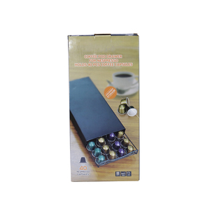 Porte-capsules de café <span class=keywords><strong>Nespresso</strong></span>, 40 pièces, accessoire de rangement avec revêtement en poudre noir, fil métallique, porte-<span class=keywords><strong>tiroir</strong></span> pour 40 pièces, Offre Spéciale - Product Image 3
