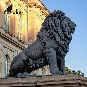 QUYANG屋外装飾等身大金属座っているカエル動物園彫刻ブロンズカエルカップル像 - Product Image 6