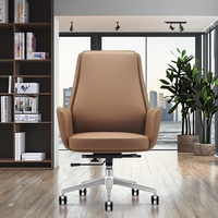 Chaise d'étude pour étudiants moderne, ergonomique, en cuir, réglable en hauteur