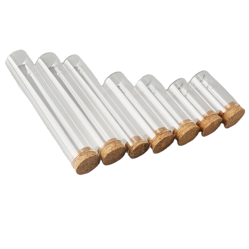 Лидер продаж, лабораторная пробирка из стекла с плоским дном и пробкой 30 мм