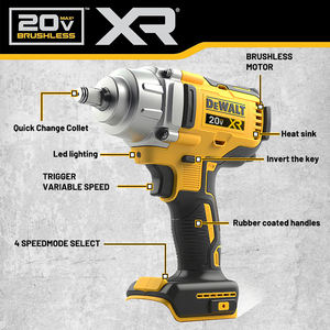 <span class=keywords><strong>Llave</strong></span> <span class=keywords><strong>de</strong></span> <span class=keywords><strong>Impacto</strong></span> Dewei DCF892 <span class=keywords><strong>de</strong></span> <span class=keywords><strong>1</strong></span>/<span class=keywords><strong>2</strong></span> Pulgada, Sin Escobillas, con Alto Torque, para Uso Automotriz y en Construcción - Product Image 4