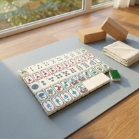 2026 Ensemble de Mahjong Américain de Luxe Moderne Vert WINSLOW 1920 en Acrylique, Pliable, Portable, Écologique, avec Tuiles, pour Divertissement Adulte