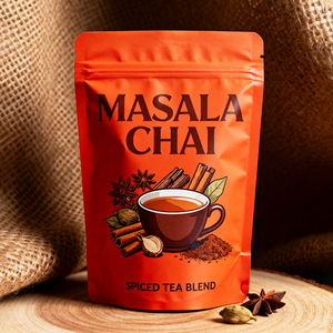 Personalizado Impreso Herbal Flower Tea <span class=keywords><strong>Chai</strong></span> Chia Embalaje Ziplock Mylar Food Plastic Packaging Stand up Zipper Pouch - Product Image 2