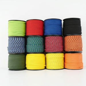 Paracorde tressé en nylon jaune de 3 mm x 50 m, 5 brins, résistant aux UV, pour tente, corde <span class=keywords><strong>à</strong></span> <span class=keywords><strong>linge</strong></span>, <span class=keywords><strong>extérieur</strong></span> - Product Image 1