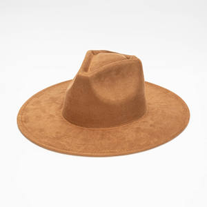 Chapeau Fedora en daim à large bord tendance pour hommes et femmes, couleur unie, pour adultes, fêtes, pêche, activités de plein air - Product Image 6