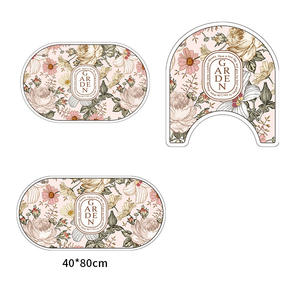 Producto de <span class=keywords><strong>baño</strong></span> popular personalizado, superabsorbente, antideslizante, tierra de diatomita, <span class=keywords><strong>baño</strong></span> de secado rápido, alfombrillas suaves con estampado absorbente antideslizante - Product Image 1