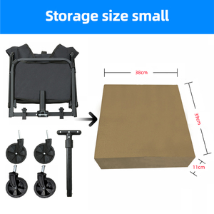 Abnehmbarer Zusammenklappbarer Faltbarer Bollerwagen für Strand und Outdoor, Tragbarer Camping-Trolley, Robuster Wagen mit Großer Kapazität - Product Image 3