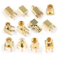 Connecteur coaxial RF MCX MMCX, 2 broches 4 broches KE JE KHD, montage en surface sur circuit imprimé, prise mâle, prise femelle, adaptateur