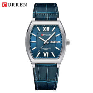 นาฬิกาข้อมือผู้ชาย CURREN 8478 รุ่นใหม่ ดีไซน์สี่เหลี่ยม สายนาฬิกากันน้ำ พร้อมปฏิทิน นาฬิกาควอตซ์ลำลอง สำหรับผู้ชาย ปี 2025 - Product Image 5