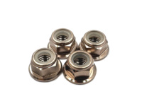 Écrou de blocage en nylon pour bride en acier inoxydable et aluminium, usinage CNC de précision, M2-M6, 11 types de couleurs pour l'usinage