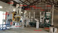 Usine de décorticage de riz à grande échelle, prix usine, 40 tonnes par jour, machine de polissage de riz haute productivité