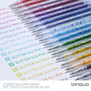 Penna Gel Languo 96 Colori con Inchiostro Glitterato 1.0mm - Product Image 4