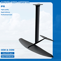 OEM F11 Hydroptère Planche de surf Windfoil Aluminium Carbone Aile avant Aile arrière Fuselage Mât Base Kitesurf Pompe Foil