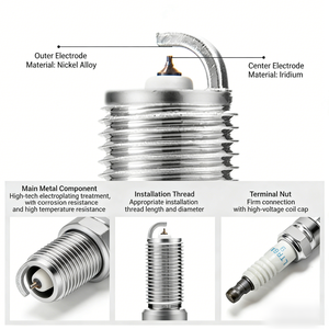 หัวเทียนอิริเดียมแท้ บูเจีย ดับเบิ้ลแพลตตินัม รุ่น 0242236510 FR7NPP332 0242135509 สำหรับรถยนต์ออดี้ โฟล์คสวาเกน บีเอ็มดับเบิลยู เมอร์เซเดส เบนซ์ ยี่ห้อบ๊อช - Product Image 6