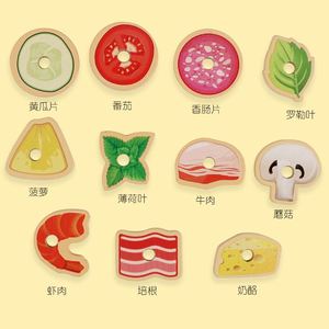Juego de Cocina de Madera Educativo para Niños, Juguete de Hongo para Juego de Simulación, Experiencia Práctica de Pizza - Product Image 4