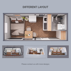 Maison conteneur pliable moderne de haute qualité à prix abordable pour hôpitaux, dortoirs temporaires pour personnel, bureaux et entrepôts - Product Image 2