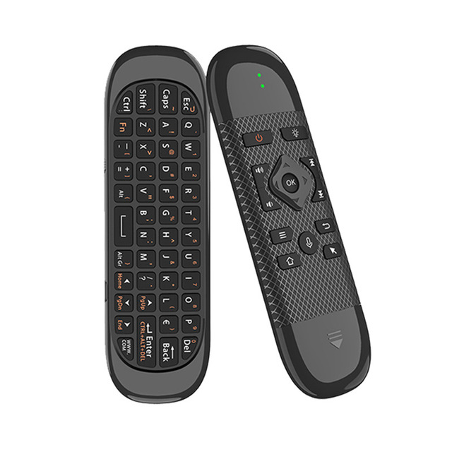 Bulk Order Customizable Air Mouse Keyboard Voice Control 6-Axis Gyro 10m Range ABS Material Multi-OS PC TV Box A61-2