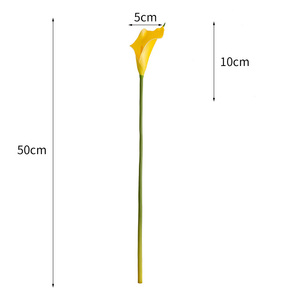 Flor de Cala Artificial de Tacto Real, Cabeza Individual, Flores de Cala Artificiales, <span class=keywords><strong>Centro</strong></span> de Mesa, Decoración para Bodas, Fiestas y Hogar - Product Image 4