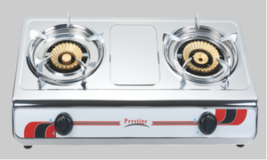 Cuisinière à gaz de table en acier inoxydable à 2 brûleurs pour ustensiles de cuisine - Product Image 3