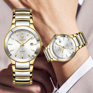 Relojes de Lujo Skmei L1034MTGD para Parejas, Reloj de Hombre de Acero Inoxidable Dorado, Resistente al Agua, Orologio Uomo - Product Image 2