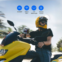 Caméra Sportive d'Action 4K Étanche 30M, Caméra Sous-Marine WiFi Grand Angle 170° avec Double Écran et Télécommande