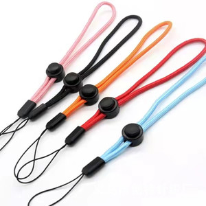 Cordon de téléphone noir, long et court, en plastique, réglable, avec boucle pour téléphone portable - Product Image 2
