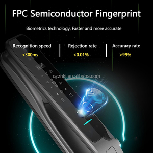 Cao An Ninh Tự Động Wifi Kết Nối An Ninh Máy Ảnh 3D Mặt Nhận Dạng Dấu Vân Tay Sinh Trắc Học Tuya Thông Minh Nhôm Cửa Khóa - Product Image 5