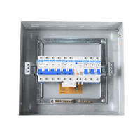 QHECO PZ30-J Boîtier de distribution électrique domestique à 12 voies, norme nationale, installation encastrée, ensemble complet