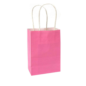 Cadeau <span class=keywords><strong>Mini</strong></span> Rose <span class=keywords><strong>Sac</strong></span> En Papier <span class=keywords><strong>Kraft</strong></span> avec Poignées - Product Image 2