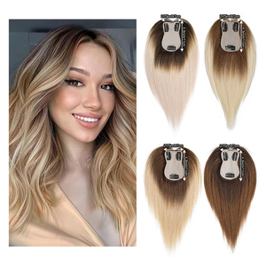 Extensiones de Flequillo de Cabello Sintético Ondulado Shinein, Flequillo de Cabello Humano Natural Rizado 3D con Clip Frontal para Mujer - Product Image 5
