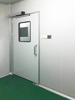 Portes battantes modernes en acier galvanisé, design industriel personnalisé pour hôpitaux, portes automatiques pour salles blanches, entrée principale, ateliers et appartements