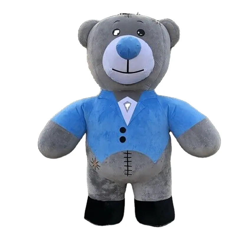 Party Blue Kleidung Teddybär Kleid niedlich EVA Maskottchen Kostüm aufblasbare Teddybär Riesen Maskottchen Kostüm