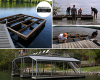 JIZON HDPE Dock Float : Conception modulaire pour la pose, destinée aux distributeurs, entrepreneurs et fabricants d'équipements, moulage par rotation sur mesure