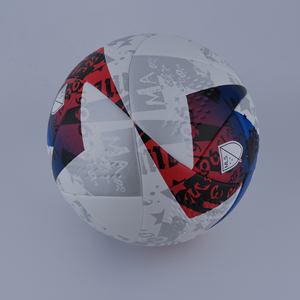 Ballon de football professionnel taille 5 en cuir thermocollé, cousu à la machine, construction en caoutchouc. Utilisation en intérieur/extérieur pour l'entraînement en match - Product Image 5