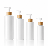 Bouteille de lotion en plastique rigide transparente avec pompe, logo personnalisé, 3oz/4oz/5oz/6oz/8oz, pour shampoing/douche/sérum capillaire