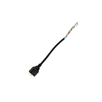 Prise femelle Rj45 à fil nu étamé câble de queue de cochon à extrémité ouverte Cat5 Cat5e Cat6 RJ45 câble LAN Ethernet RJ45 femelle