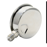 HUBEN 100mm Corrosion Resistant Industrial Pressure Gauge 1 MPa G1/2 Bottom Connection Oil-Filled 18-Month Warranty Made China