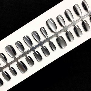 <span class=keywords><strong>Faux</strong></span> <span class=keywords><strong>ongles</strong></span> autocollants effet œil de chat, réutilisables, couvrance totale, avec finition brillante effet œil de chat - Product Image 4