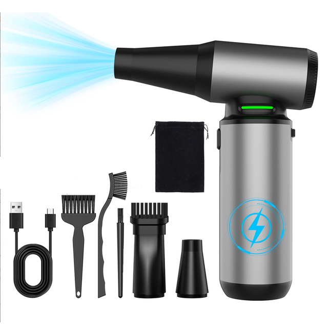 130000RPM Turbo Fan Brushless Motor DIY Electric Mini Air Duster Blower Gun Computer Keyboard Cleaner Rechargeable