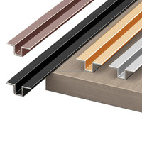 Profil de finition en PVC imperméable moderne Ruisibai pour panneau mural blanc, 10 mm
