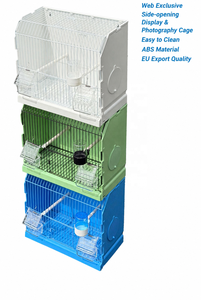 Cage d'élevage pour perroquets détachable, pliable, réglable, en fil de fer, avec mangeoire, pour affichage des pinsons - Product Image 4