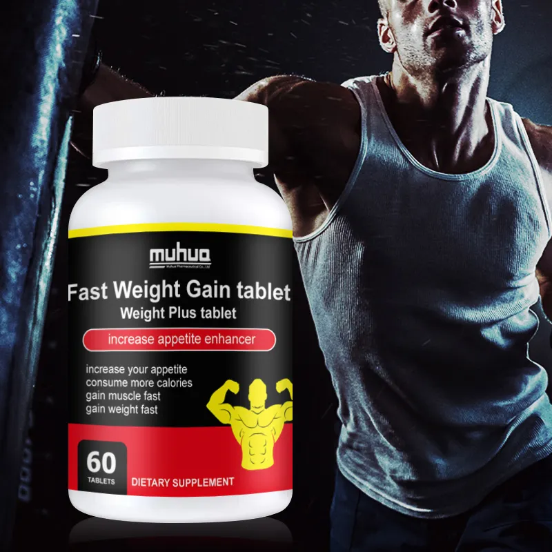 Oem üretmektedir logo en hızlı kilo kazanç whey protein 100% doğal bitkisel ilaç kilo kazanç spor tabletler