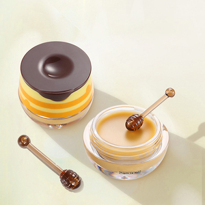 En Gros Cosmétiques Soins De La Peau Jaune Mignon Lèvres Au Miel Sommeil <span class=keywords><strong>Masque</strong></span> Baume Apprêt pour Fille Maquillage Beauté - Product Image 3