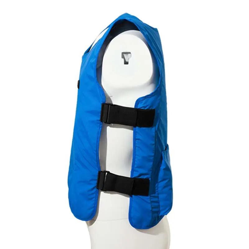 Veste climatisée d'été sans manches pour travailleurs, gilet de refroidissement avec sac de glace, vente en gros