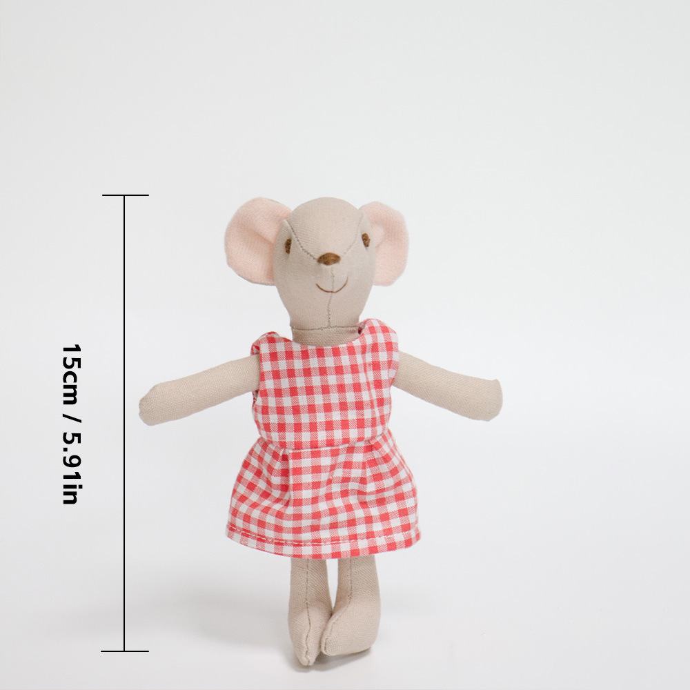15cm - Red  Skirt  Mouse