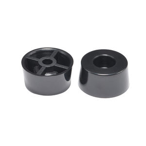 Pieds de meubles en plastique ABS solide protecteur de sol robuste embouts de jambe de meubles hauts pieds ronds moyens en caoutchouc - Product Image 5