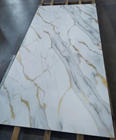 Panel de Pared de PVC Impermeable de Alto Brillo de 1220x2440, Paneles UV para Decoración de Paredes Interiores de Baños, Panel de Pared Moderno 3D